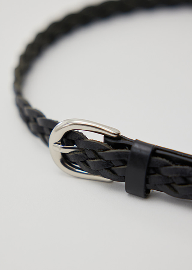 [선물옵션]  20mm braided leather belt-2color(brwon color 5월 14일 이후 순차배송)
