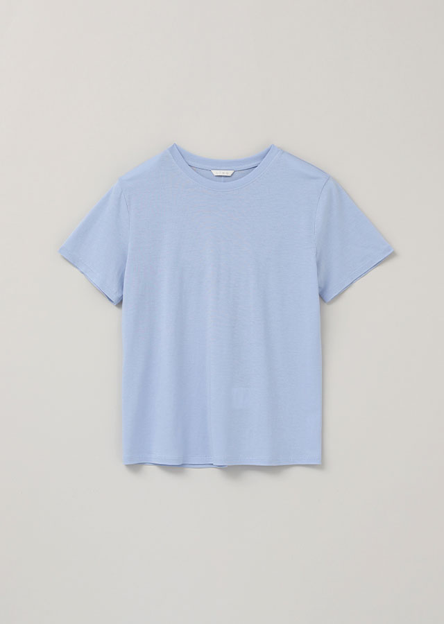 tencel blended round top-blue