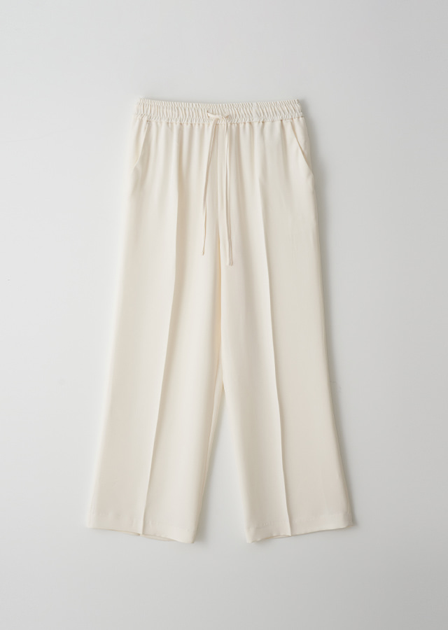 relax banded pants-cream