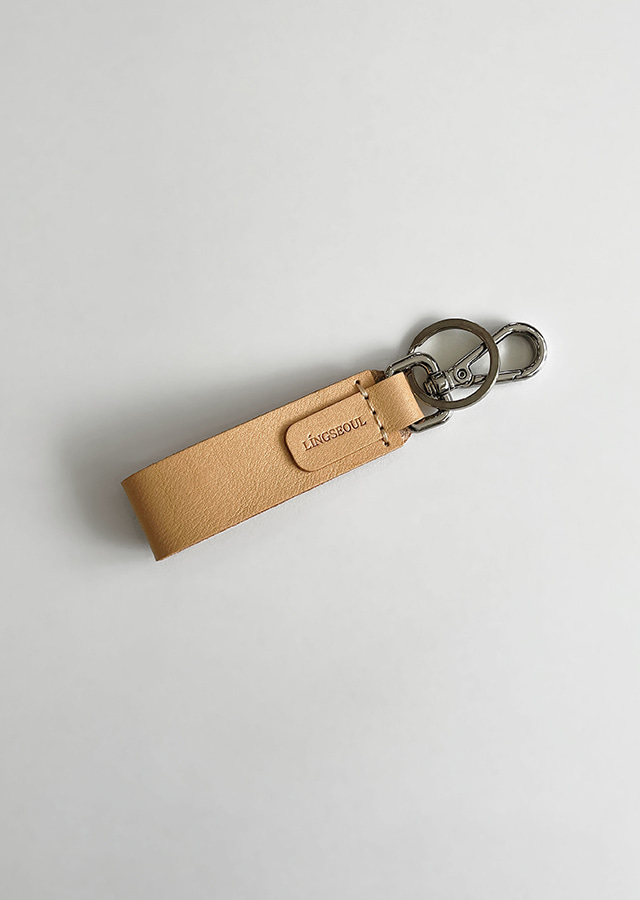 soft leather key ring