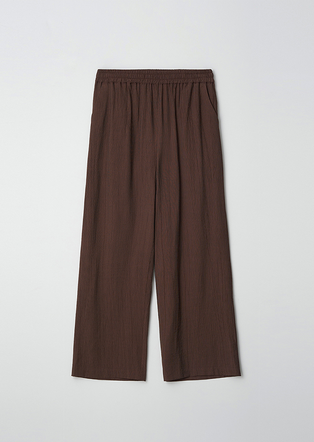 pleats banded pants-brown(4월 26일 이후 순차배송)