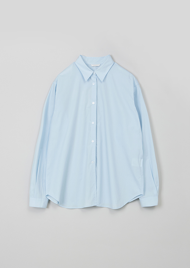 bio poplin shirt-sky blue