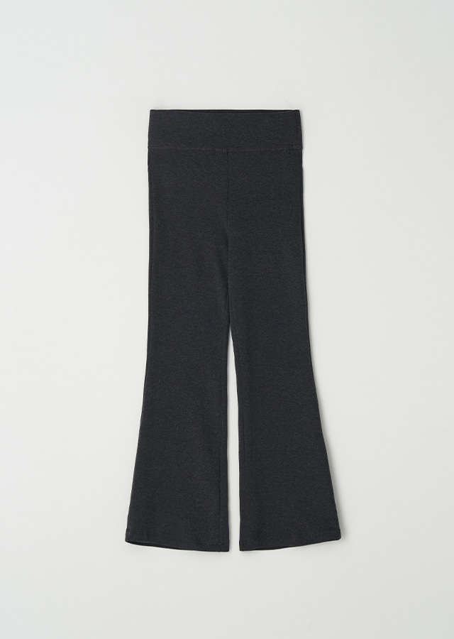 fleece banded pants-gray